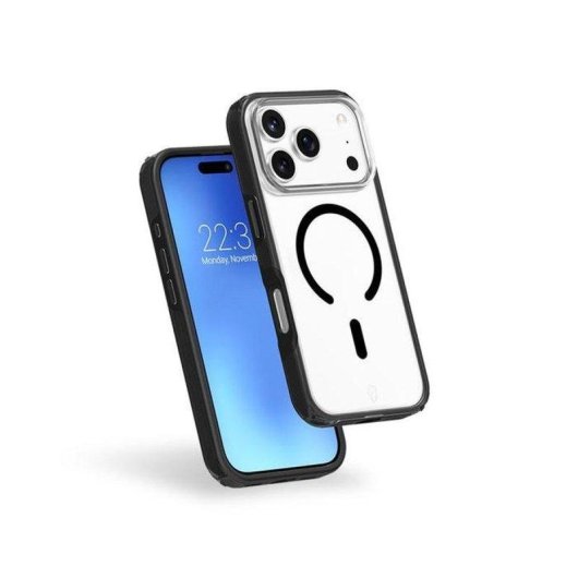 Funda para móvil Force Case Air Xtrem Frost híbrida mate negra para iPhone 17 Pro Max