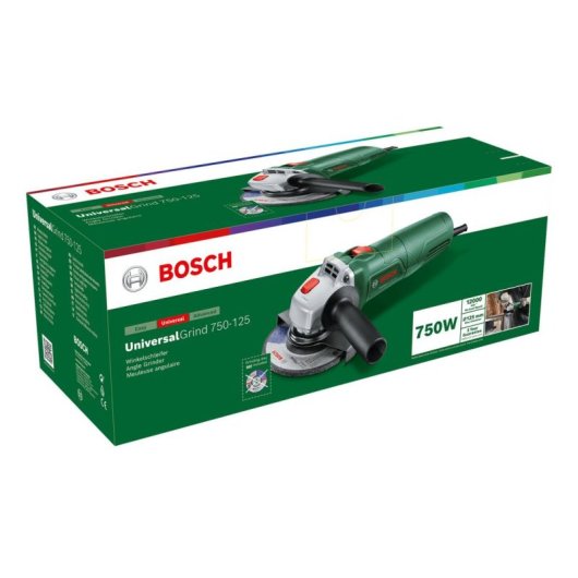 Angolatrice Bosch Universalgrind 750-125 750 W 125 mm 12000 giri/min