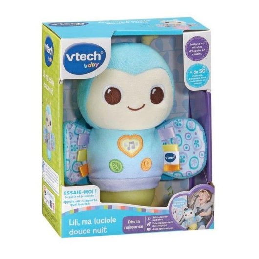 VTech Lili Glühwürmchen Nachtlampe Kuscheltier 8 Farben Timer 15/30/45 Min