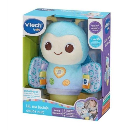 VTech Lili Glühwürmchen Nachtlampe Kuscheltier 8 Farben Timer 15/30/45 Min
