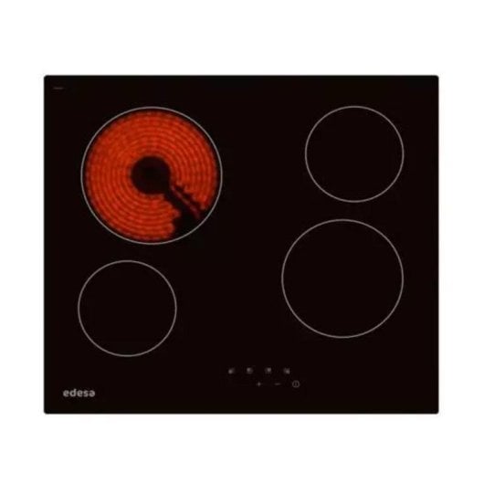 Placa Vitrocerâmica Edesa EVT-6422 R 4 Zonas Tácteis 59 cm