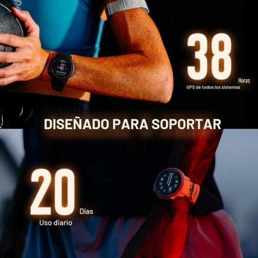 COROS PACE Pro Bluetooth GPS 1,3'' AMOLED Bleu Montre Poignet 20 Jours Autonomie