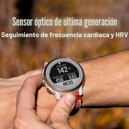 Coros Apex 2 Bluetooth GPS 1,2" Rosa Fluoroelastómero IPX7 Pulsómetro Monitor Sueño