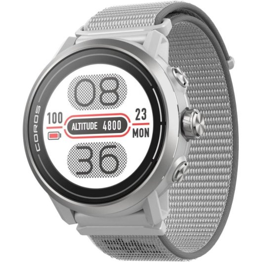 COROS APX2 Bluetooth GPS 1,2'' Gris Silicone Résistant Eau 50m