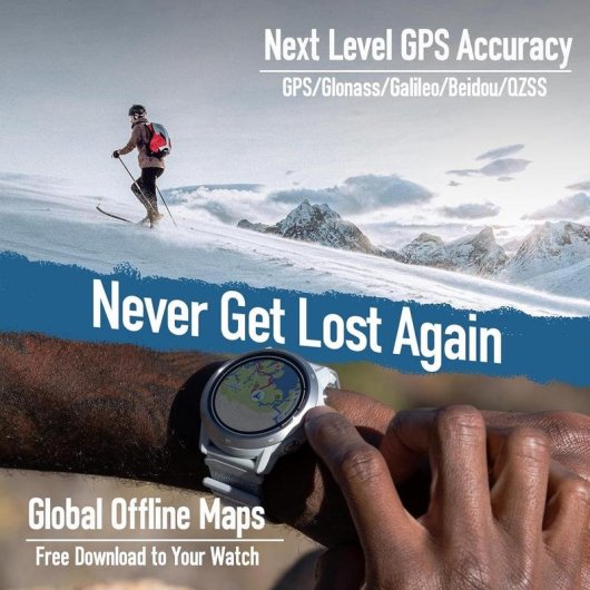 COROS APX2 Bluetooth GPS 1,2'' Gris Silicone Résistant Eau 50m