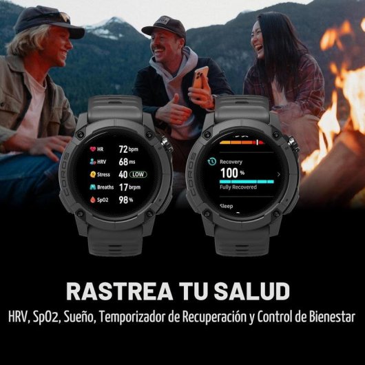 COROS Nomad Bluetooth GPS 1,3" Ceniza Correa única Resistente al agua