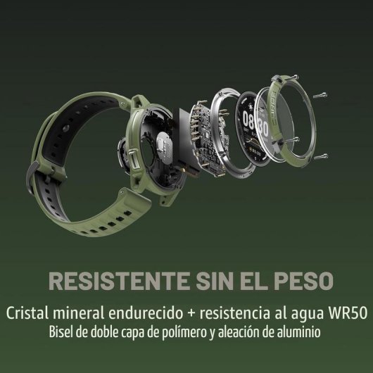 COROS NOMAD Bluetooth GPS 1,3" Marrón Correa Silicona Resistente al agua IPX
