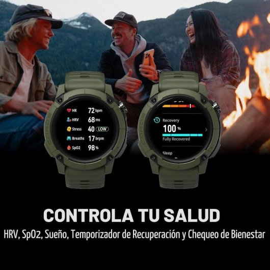 COROS Nomad Bluetooth GPS 1,3" Verde Correa Resina IPX Resistente al agua
