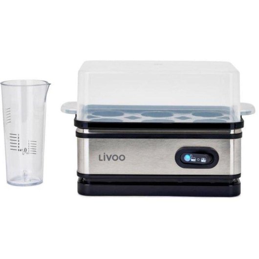 Cuit-œufs électrique Livoo DOC290 400W 6 œufs Inox Fonction maintien au chaud