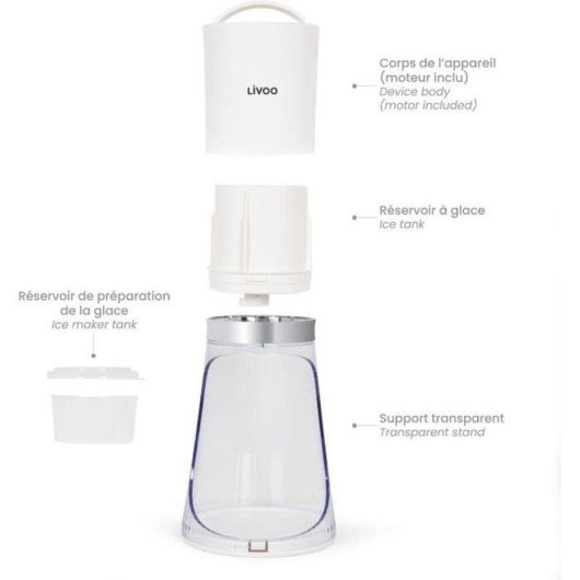 Britador de Gelo Elétrico Livoo DOM462 150 ml 30 W 2 Níveis
