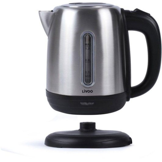Bouilloire Électrique Livoo DOD182 1,2 L Acier Inoxydable Filtre Anticalcaire Base 360°