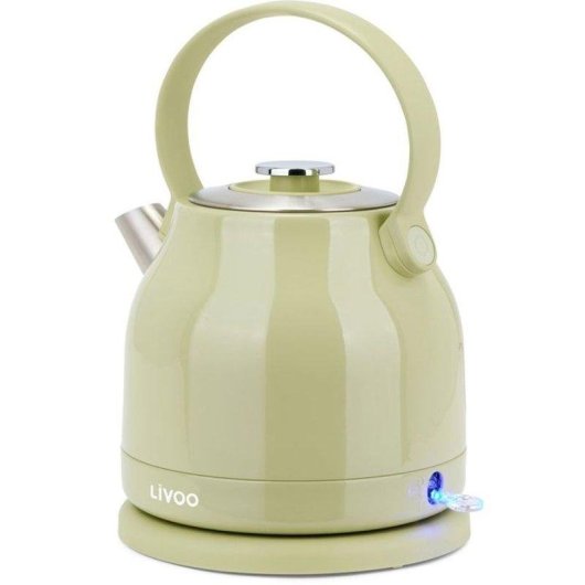 Bouilloire Électrique Livoo DOD202M 1,5L Inox Base 360° Olive
