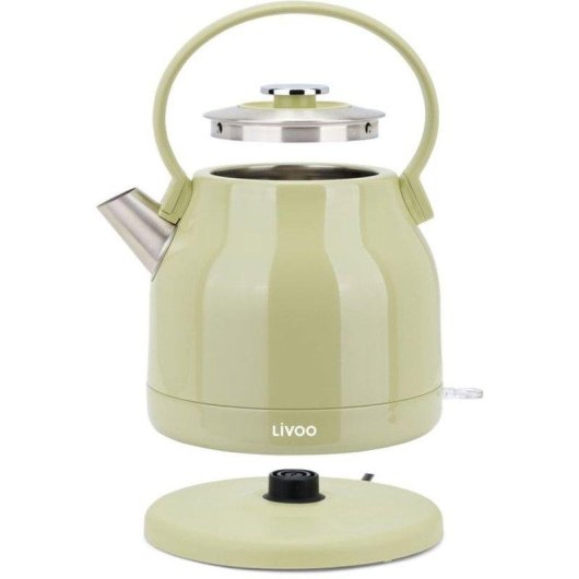 Bouilloire Électrique Livoo DOD202M 1,5L Inox Base 360° Olive