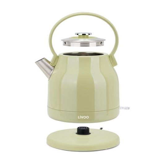 Bouilloire Électrique Livoo DOD202M 1,5L Inox Base 360° Olive