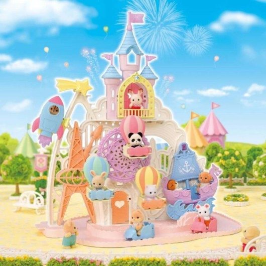Sylvanian Families Parque de Diversões de Fadas 5537 Multitemático e Atrações