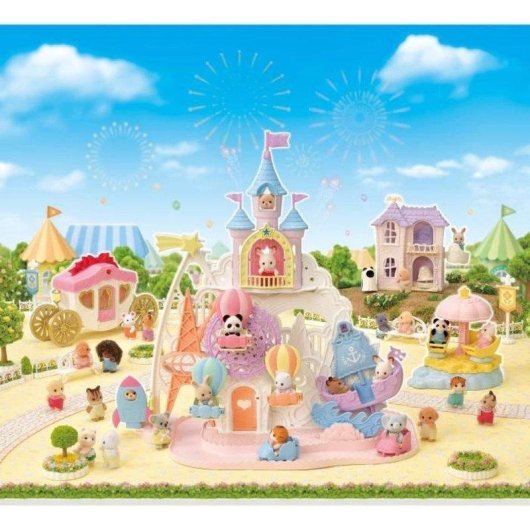 Sylvanian Families Parque de Diversões de Fadas 5537 Multitemático e Atrações