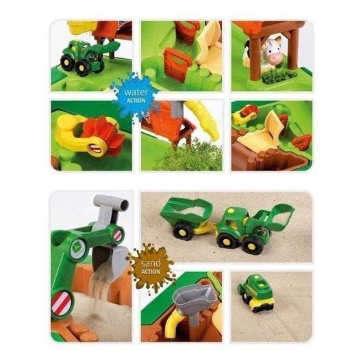 Tavolo per sabbia e acqua Klein John Deere Multi-Play 64x46x60 cm