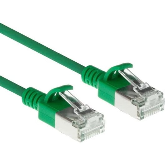 Cabo de Rede ACT CAT6A Slimline S/FTP LSZH 7 m Verde