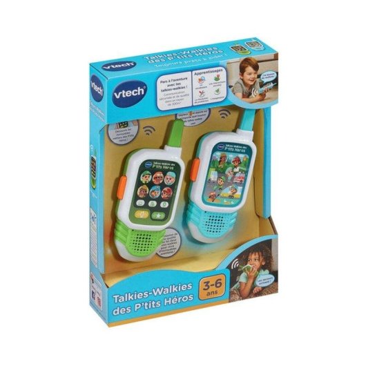 Walkie-talkies interactivos VTech Des P'tits Héros para niños 3-6 años