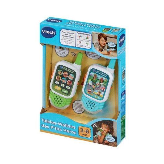 Walkie-talkies interactivos VTech Des P'tits Héros para niños 3-6 años