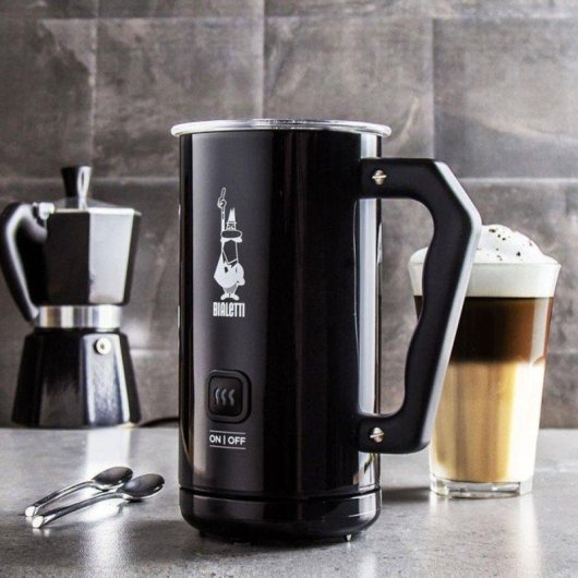 Schiumalatte Bialetti MKF02 300 ml 500 W Nero con Brocca in Acciaio Inox
