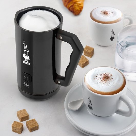 Schiumalatte Bialetti MKF02 300 ml 500 W Nero con Brocca in Acciaio Inox