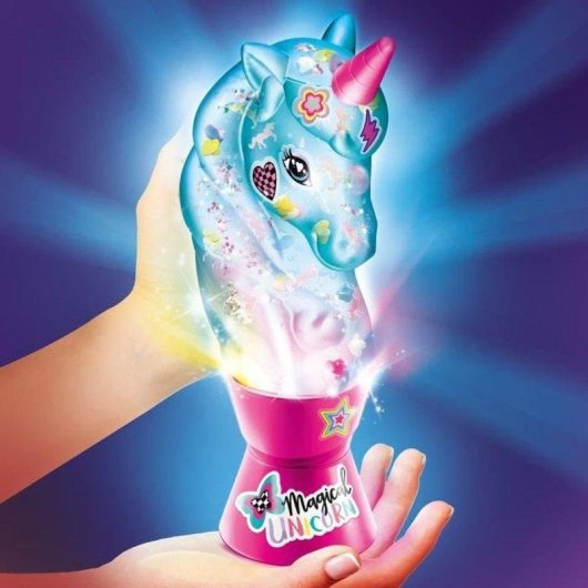 Kit Lámpara de Lava Unicornio DIY Canal Toys con Luz y Pegatinas Personalizables