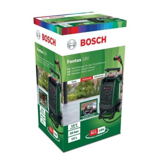 Idropulitrice Bosch Fontus Gen2 a batteria 18V 15L 20 bar