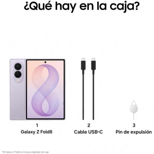 Samsung Galaxy Z Fold8 5G 12GB 512GB 7.6" Lavanda