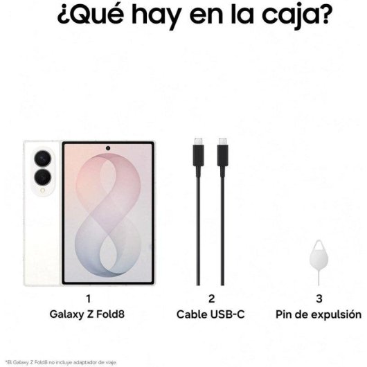 Samsung Galaxy Z Fold8 5G 16GB 1TB 7.6" Blanco