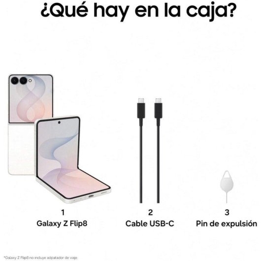 Samsung Galaxy Z Flip8 5G 12GB 256GB 6.9" Blanco