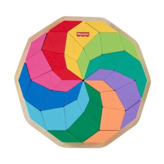 Puzzle Fisher-Price Mandala Infantil Madera 40 Piezas FSC