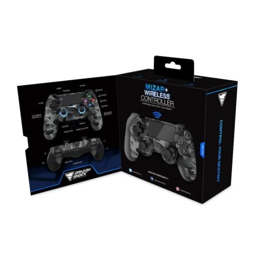 Manette sans fil Bluetooth Dragon Shock Mizar+ PC PS4 Android