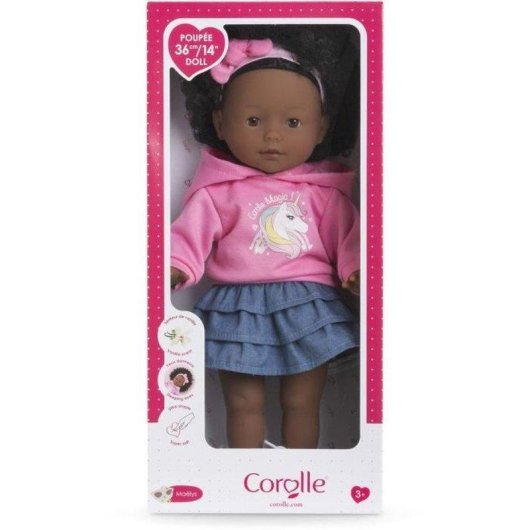 Muñeca Corolle Maëlys 36 cm Cuerpo de Tela Aroma Vainilla