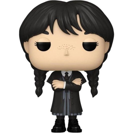 Funko Pop! TV #1815 Mercredi Addams Vinylfigur Matt 9,4 cm Arme Gekreuzt Vitrine