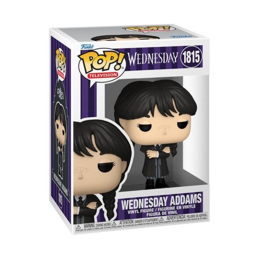 Funko Pop! TV #1815 Mercredi Addams Vinylfigur Matt 9,4 cm Arme Gekreuzt Vitrine