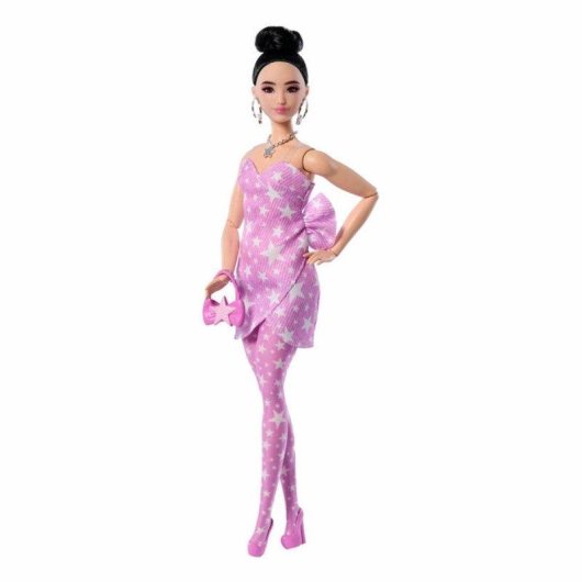 Muñeca Barbie Deluxe Style Articulada 295 mm Vestido Estrellas