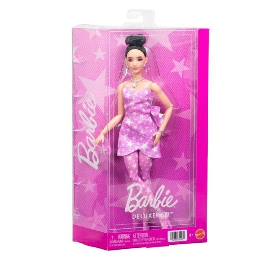 Muñeca Barbie Deluxe Style Articulada 295 mm Vestido Estrellas