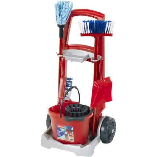 Carrozzina Pulizia Bambini Klein Vileda 60 cm Con Secchio e Mocio