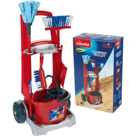 Carrozzina Pulizia Bambini Klein Vileda 60 cm Con Secchio e Mocio