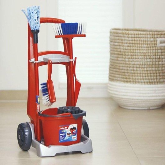 Carrozzina Pulizia Bambini Klein Vileda 60 cm Con Secchio e Mocio