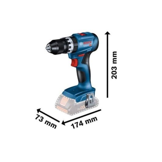 Taladro percutor inalámbrico Bosch Professional GSB 18V-45 18V 45 Nm 13 mm