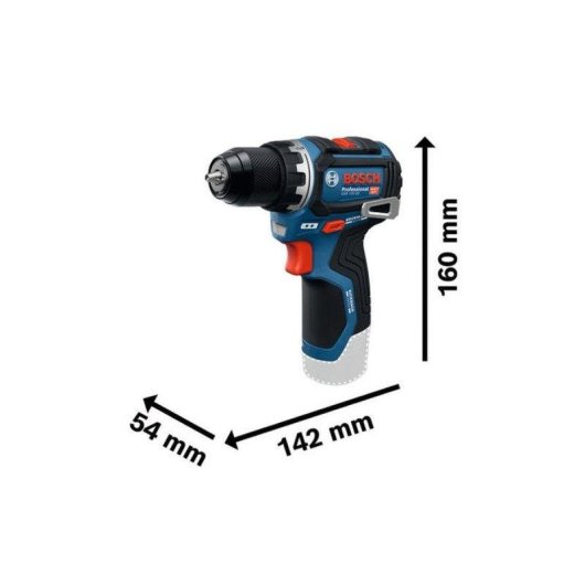 Taladro atornillador Bosch Professional GSR 12V-32 sin escobillas 12V 32 Nm 2 baterías