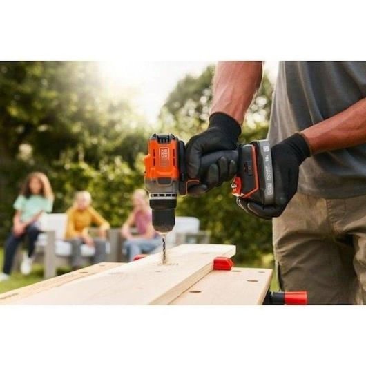 Akkubohrschrauber BLACK+DECKER BCD382D2XK 18V 2 Akkus 45 Nm 13 mm Bohrfutter
