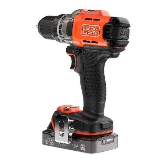 Akkubohrschrauber BLACK+DECKER BCD382D2XK 18V 2 Akkus 45 Nm 13 mm Bohrfutter