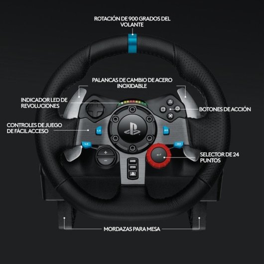 Logitech G29 Driving Force para PS5/PS4/PS3/PC + LEGO Speed Champions Coche McLaren F1 Team MCL38