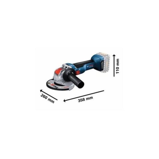 Amoladora Angular Bosch Professional GWX 18V-10 X-LOCK Inalámbrica 125 mm