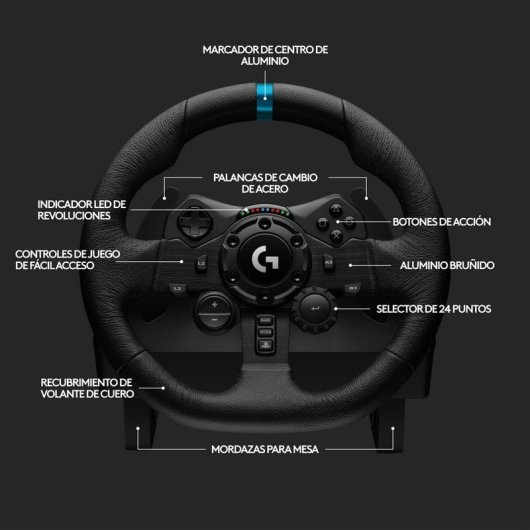 Volante Logitech G923 PS4 PS5 PC con Pedali e LEGO Audi F1 R26