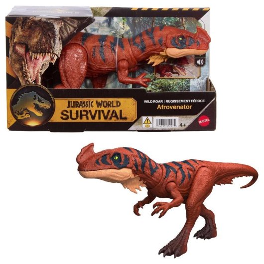 Jurassic World Afrovenator Mattel Spielfigur mit Geräuschen und Licht