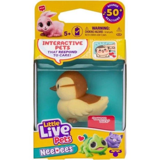 Interaktives Kuscheltier Moose Toys Little Live Pets Needees 30+ Geräusche